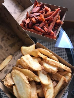 Sweet potato and chunky fries  at Lord of the Fries - Britomart in Auckland