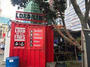 Cool storage container  at Lord of the Fries - Britomart in Auckland