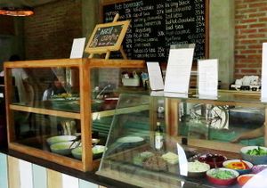 You may get your food quickly if you order nasi campur or salad at the counter.  at The Banyan Tree in 