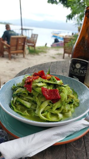 Zoodles with Avocadosouce at The Banyan Tree in 