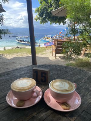 Cappuccino with oat milk  at The Banyan Tree in 