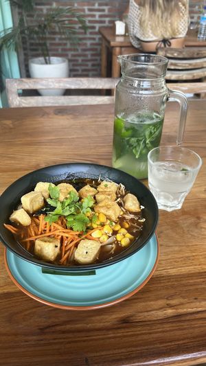 Ramen and infused water   at The Banyan Tree in 