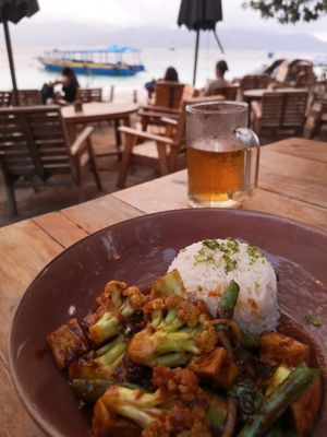 Tofu Peanut Stir Fry at The Banyan Tree in 