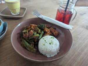 Tofu Peanut Story Fry at The Banyan Tree in 