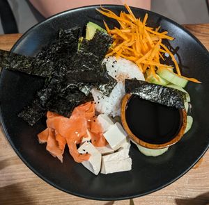 Sushi bowl at The Banyan Tree in 