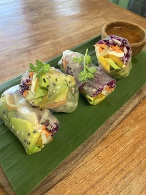 spring rolls  at The Banyan Tree in 
