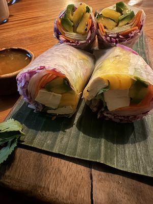Vietnamese spring rolls  at The Banyan Tree in 