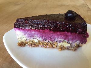 Raw blueberry cheesecake  at The Banyan Tree in 