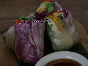 Spring rolls at The Banyan Tree in 