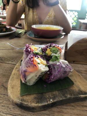 Vegas spring rolls  at The Banyan Tree in 