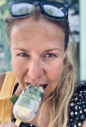 Vegan “passion fruit magnum” at The Banyan Tree in 