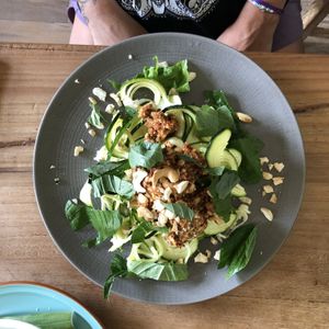 Zucchini bolognese  at The Banyan Tree in 