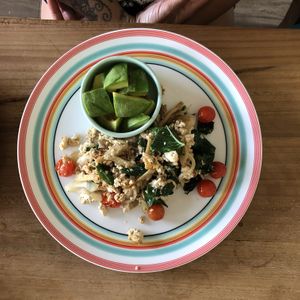 Scrambled tofu + Avo at The Banyan Tree in 