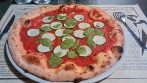 Vegan pizza at J63 in Crespina Lorenzana