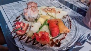 Vegan antipasti at J63 in Crespina Lorenzana