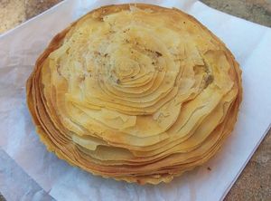 Pastel de 'carne' at Confitería Maiquez in Murcia