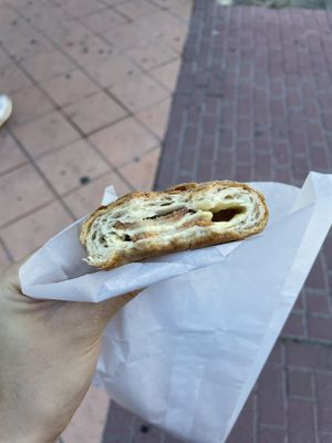 Vegan ham & cheese napolitana  at Confitería Maiquez in Murcia