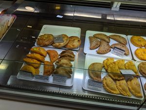 variety of empanadillas at Confitería Maiquez in Murcia