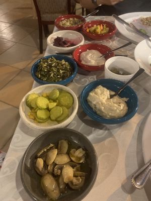 Vegan mezze at Windmill Restaurant in Paphos