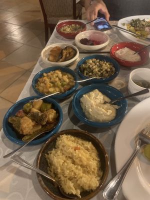 Vegan mezze at Windmill Restaurant in Paphos