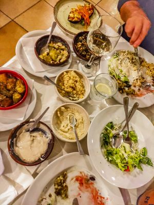 Dips at Windmill Restaurant in Paphos