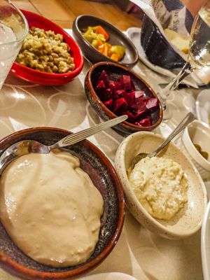 Dips at Windmill Restaurant in Paphos