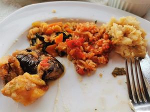 Part of the meze at Windmill Restaurant in Paphos