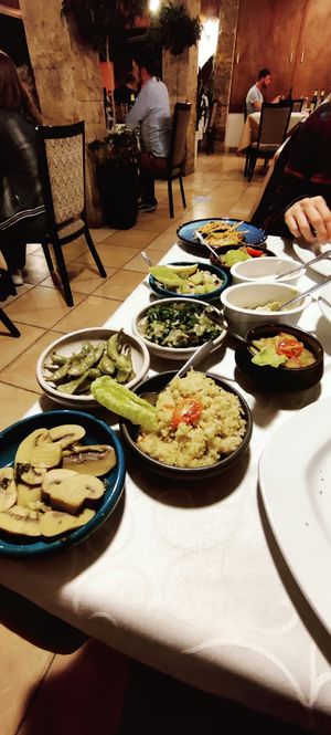 Vegan mezze at Windmill Restaurant in Paphos