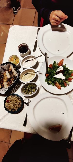 Vegan mezze at Windmill Restaurant in Paphos