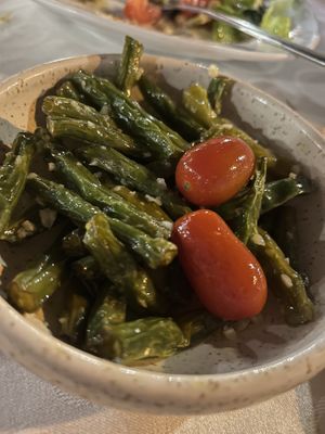 Garlic green beans   at Windmill Restaurant in Paphos