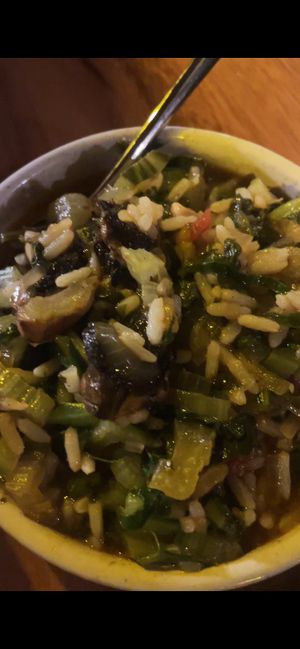 Spinach risotto   at Windmill Restaurant in Paphos