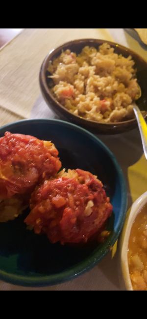 Fasting tomatoes with rice   at Windmill Restaurant in Paphos