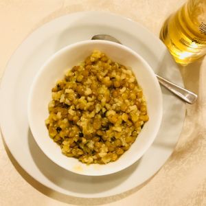 Vegan starter...lentils..so good! at Windmill Restaurant in Paphos