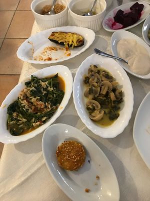 Some of the other vegan meze dishes at Windmill Restaurant in Paphos