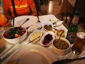 Vegan meze at Windmill Restaurant in Paphos