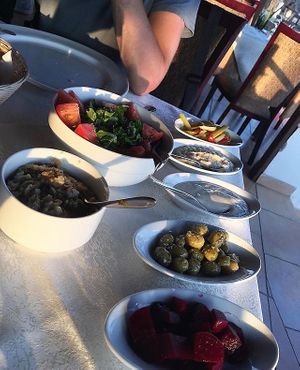 Vegan meze for two at Windmill Restaurant in Paphos