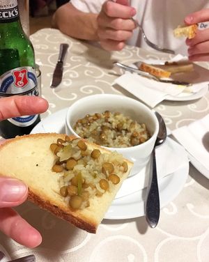 The great vegan appetizer, rice and lentils with herbs. So juicy and delicious taste! at Windmill Restaurant in Paphos