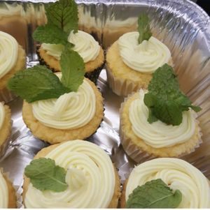 Lemon mint cupcakes! at Vegan Vibez in Atlanta