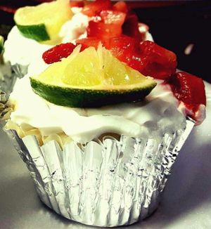 Strawberry Lime cupcakes! at Vegan Vibez in Atlanta