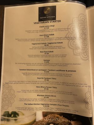 Menu  at The Indian Kitchen  in Amstelveen