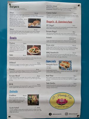 Current Menu at BHeavenly - Food Trailer in Eugene