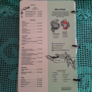 Cardápio at Pimenta Verde in Jericoacoara