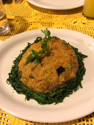 Quinoa com vegetais  at Pimenta Verde in Jericoacoara