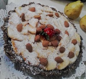 Raw Vegan Cake at Manjares Veganos in Buenos Aires