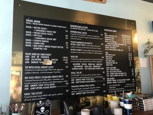 Menu  at Bury Me Standing  in Hobart