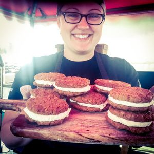 Oatmeal cream pies (vegan friendly too)! at Bury Me Standing  in Hobart