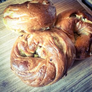 Green apple bagels  at Bury Me Standing  in Hobart
