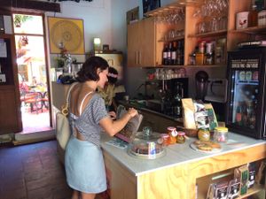 inside at Aborigen in Santa Marta