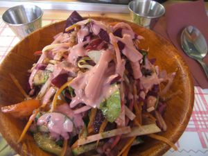 A very tast Salad at EcO Bar in Tel Aviv