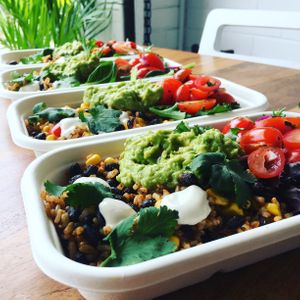 Take away 'Plant Food Boxes' available every day from the 'grab & go' fridge. at The Little Shop of Plenty in Maylands